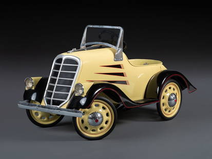 A Steelcraft Pierce Pedal Car: A Steelcraft Pierce Pedal Car Murray Ohio Mfg, Co., Cleveland, Ohio, Circa 1930s Height 23 1/2 x length 41 1/4 x width 21 inches. This lot is located in Cincinnati. Property from the Estate of George