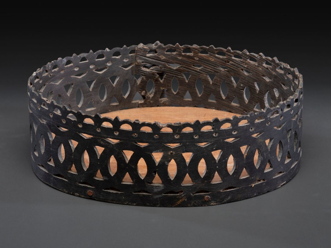 A Carved and Pierced Baleen Basket (1 of 4)
