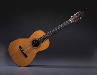 A C.F. Martin and Co. 1-21 Acoustic Guitar: A C.F. Martin and Co. 1-21 Acoustic Guitar 1891 the back of the headstock impressed C.F. Martin / New York and the inside of the body stamped C. F. Martin & Co / New York, together with a later Martin