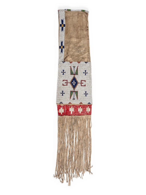 Sioux Beaded Hide Tobacco Bag (1 of 3)