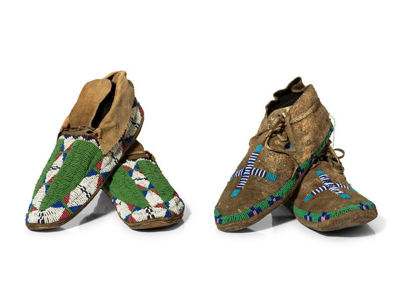 Sioux Beaded Hide Moccasins (1 of 6)