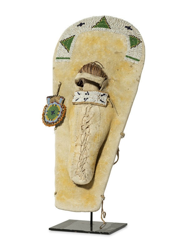 Ute Beaded Hide Doll Cradle (1 of 7)
