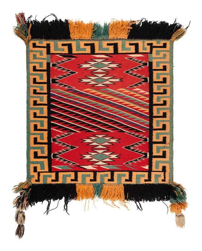 Navajo Germantown Sunday Saddle Blanket (1 of 3)
