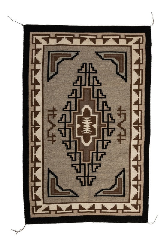 Navajo Two Grey Hills Weaving / Rug (1 of 2)