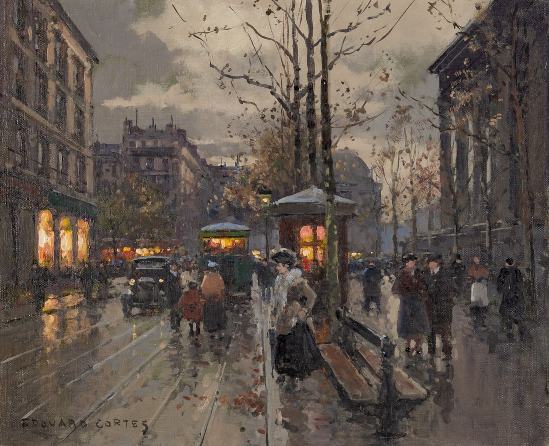 Edouard Léon Cortès(French, 1882–1969)La Madeleine: Edouard Léon Cortès (French, 1882–1969) La Madeleine oil on canvas signed Edouard Cortes (lower left) 18 x 22 inches. Property from the Private Collection of Sarah Begel, Chicago, Illi
