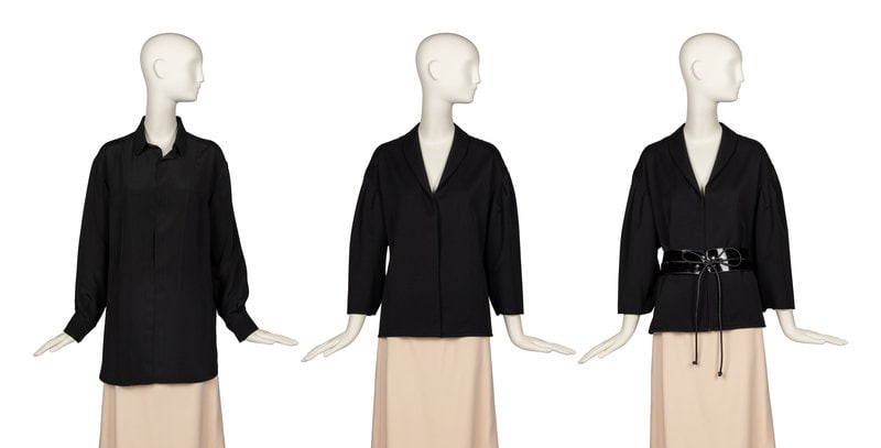 Two Galanos Tops, One Belt, 1990s (1 of 4)