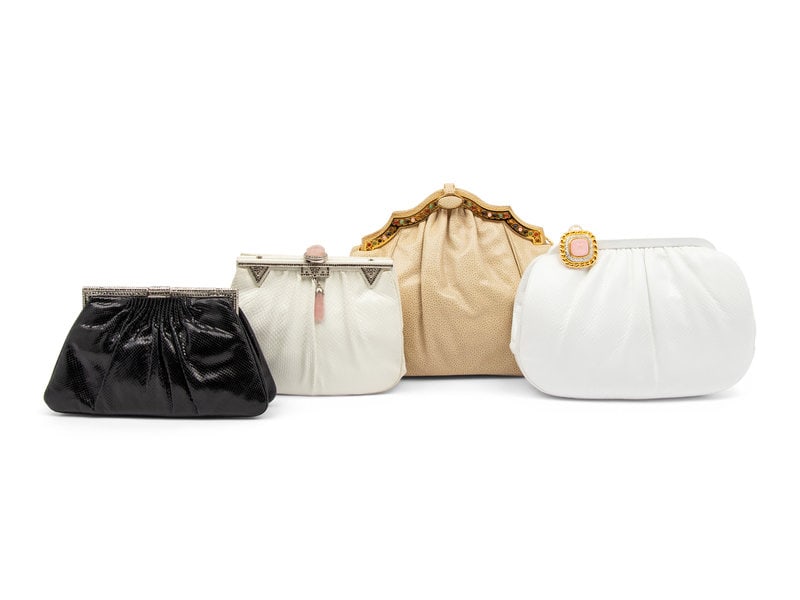 Four Exotic Skin Judith Leiber Bags, 1980-90s (1 of 6)