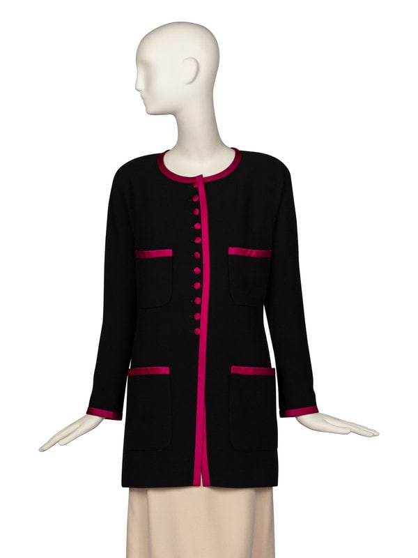 Chanel Jacket, Pink and Black, 1980-90s (1 of 4)