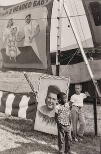 Henri Cartier-Bresson (1908-2004) Texas, 1960: Henri Cartier-Bresson (1908-2004) Texas, 1960 Oversized, possibly unique, gelatin silver exhibition print, flush-mounted on thick board and printed c. 1968. image/ flush-mount: 35 1/2 x 23 1/8in.