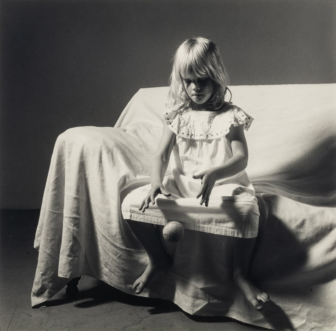 Peter Hujar (1934-1987) Chloe Finch, 1981: Peter Hujar (1934-1987) Chloe Finch, 1981 Gelatin silver print, printed 1981, signed, titled 'Chloe' and numbered 'AP #1' in ink on the verso. image: 14 1/2 x 14 5/8in. (36.8 x 37.2cm.); sheet: 20 x 1