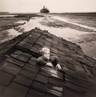 Arthut Tress (born 1940) Flood Dream, Ocean City, N.J., 1971: Arthur Tress (born 1940) Flood Dream, Ocean City, N.J., 1971 Oversized gelatin silver print, flush-mounted and printed 2006, signed, titled, dated, numbered '8/50' in ink in the margin. image: 27 3/4