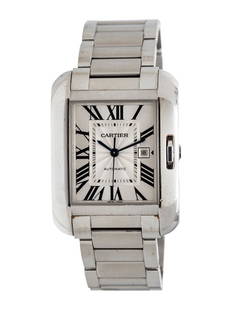 CARTIER, REF. 3511 STAINLESS STEEL 'TANK ANGLAISE' WATCH: CARTIER, REF. 3511 STAINLESS STEEL 'TANK ANGLAISE' WATCH Maker: Cartier Model: Tank Anglaise Reference number: 3511 Serial number: 860659UX Case size: Approx. 39 x 30 mm Case material: Stainless