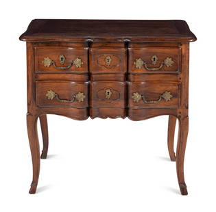 A French Provincial Walnut Small Commode: A French Provincial Walnut Small Commode Early 19th Century Height 32 x width 33 x depth 18 inches. This lot is located in Chicago. Property from the Estate of Ward Gerard Gosselin, Batavia, IL Ward G