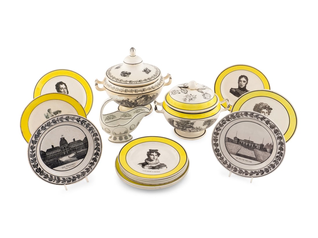 A Group of Creil Faience Articles (1 of 7)