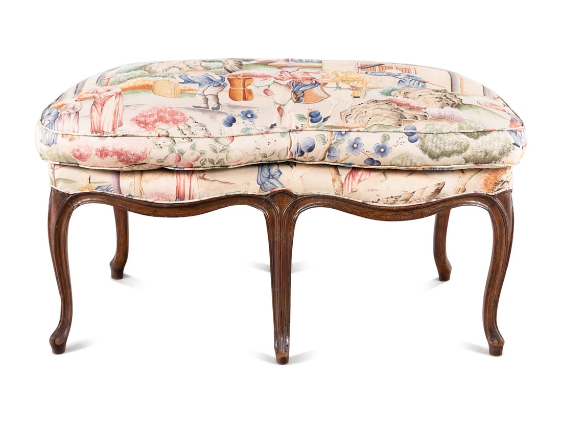 A Louis XV Carved Walnut Bench (1 of 5)