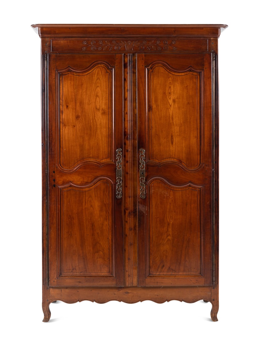 A Louis XV Provincial Walnut Armoire (1 of 6)