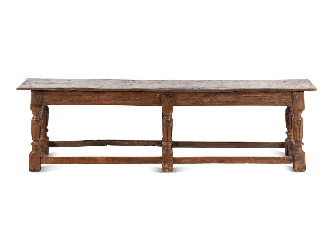 A Charles II Oak Bench (1 of 4)