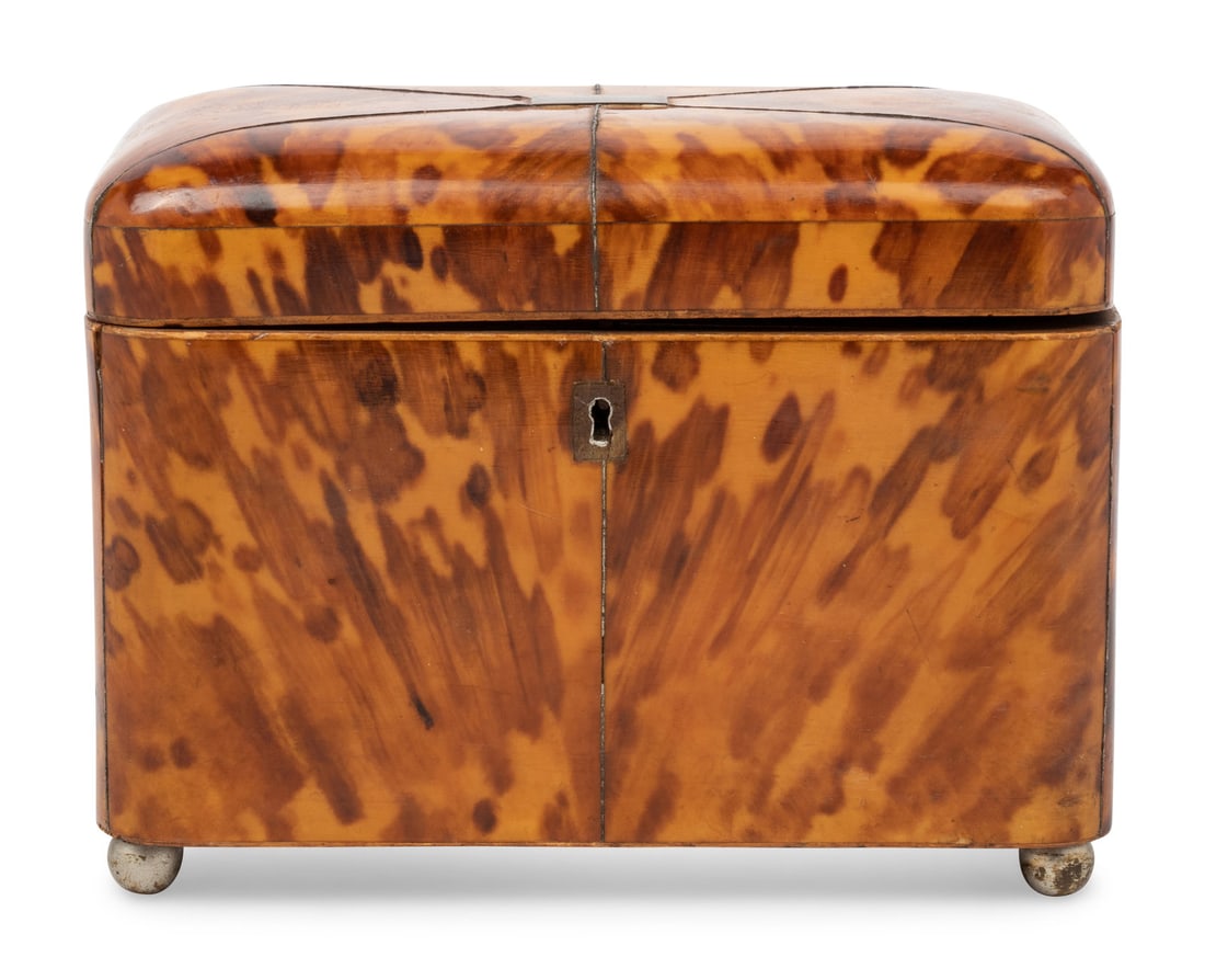 A George III Tortoiseshell Tea Caddy (1 of 5)