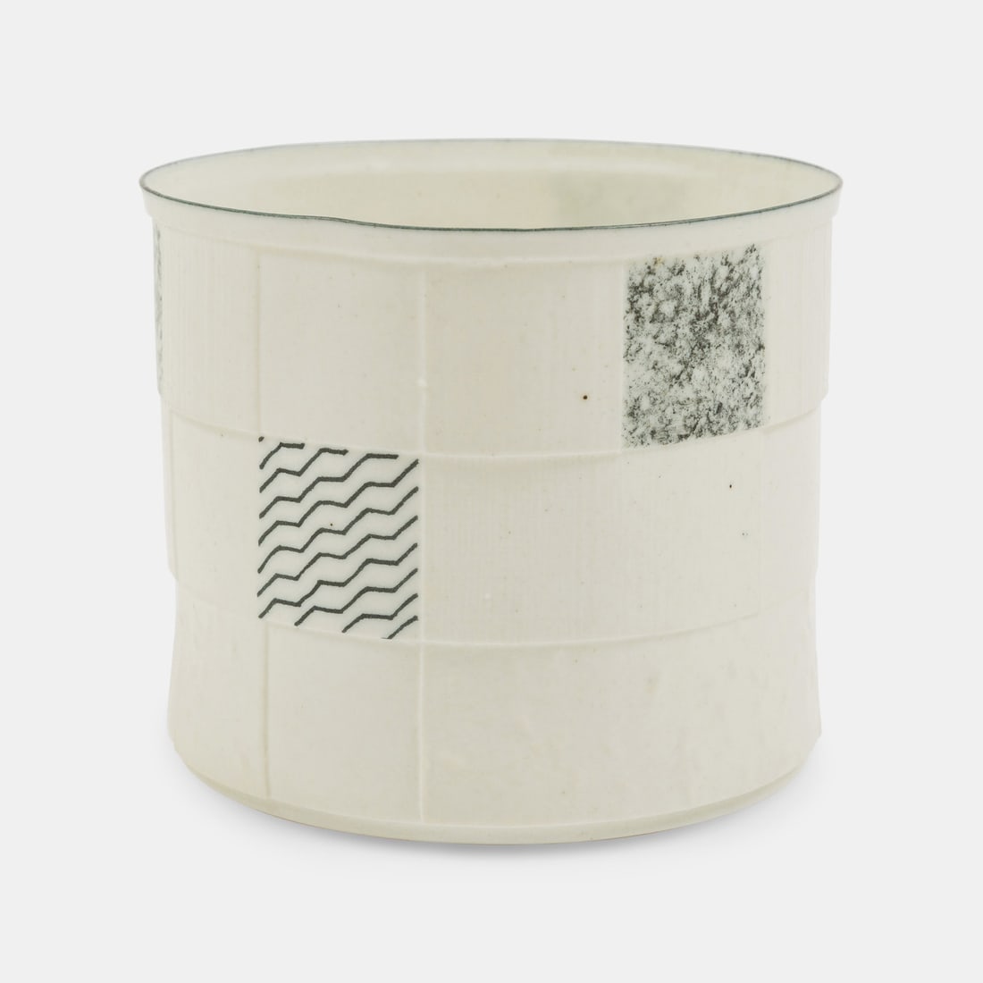 Bodil Manz (Danish, b. 1943) Vessel, 1991: Bodil Manz (Danish, b. 1943) Vessel, 1991 porcelain signed 'Bodil Manz' with artist monogram H 4 3/4 x Dia 5 3/4 inches The Collection of Philip and Judith Sieg, Bellefonte, Pennsylvania Provenance: W