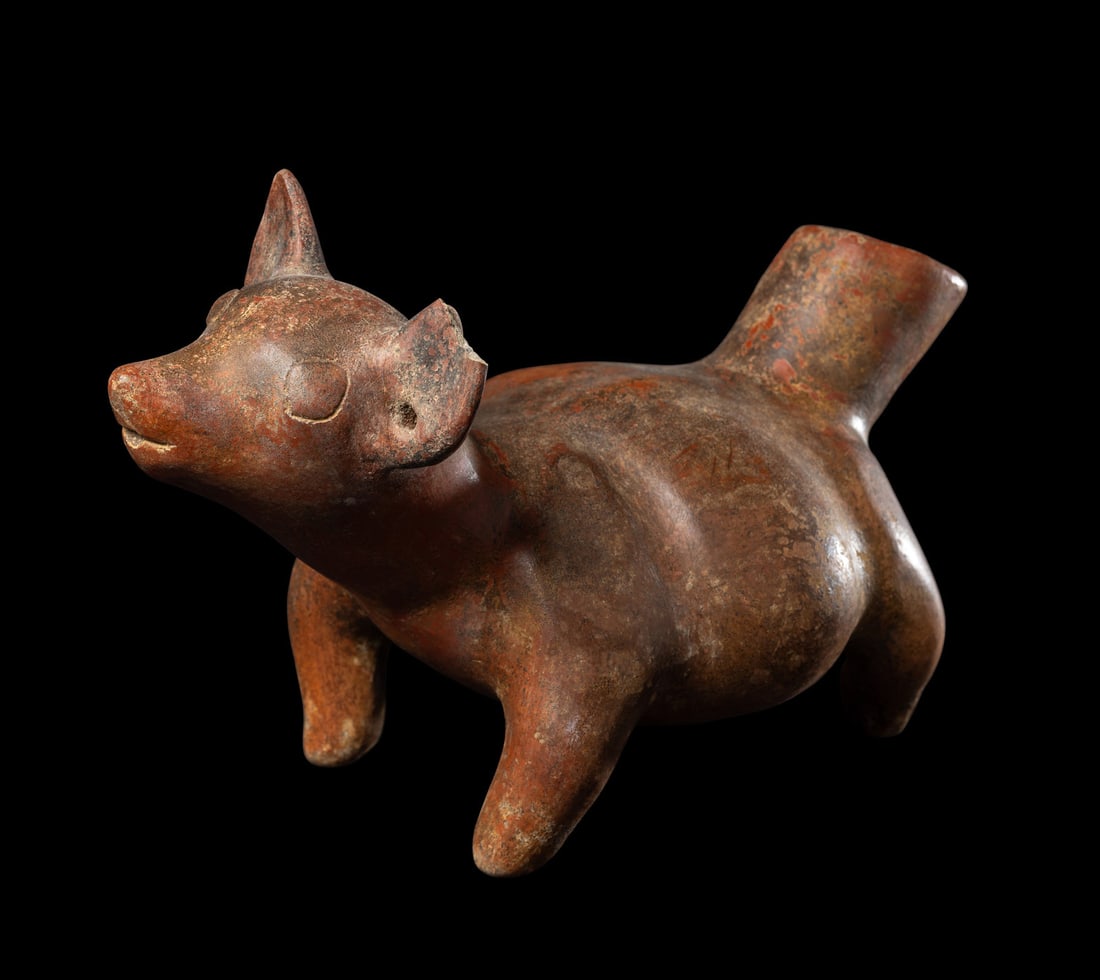 A Colima Effigy Dog Vessel (1 of 3)