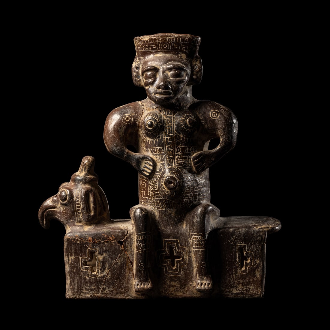 A Guanacaste Seated Female Figure (1 of 4)
