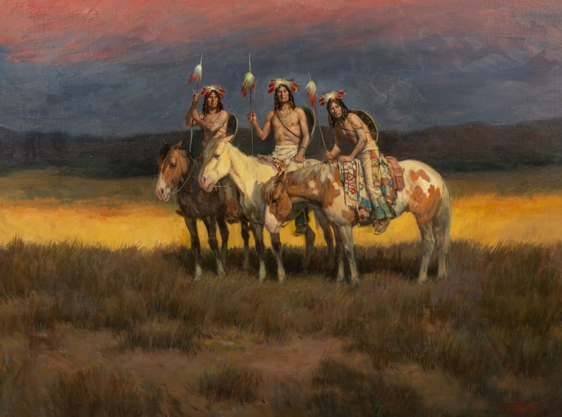 Lajos Markos (American, 1917-1993) The Lost Track: Lajos Markos (American, 1917-1993) The Lost Track oil on canvas signed L. Markos (lower right) 28 x 36 inches Property from a Private Collection, Colorado