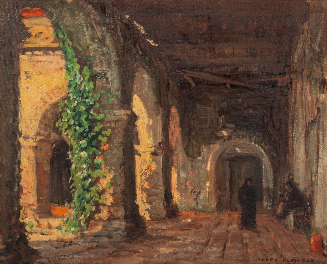 Joseph Kleitsch (Hungarian/American, 1882-1931) Capistrano Mission (1 of 5)