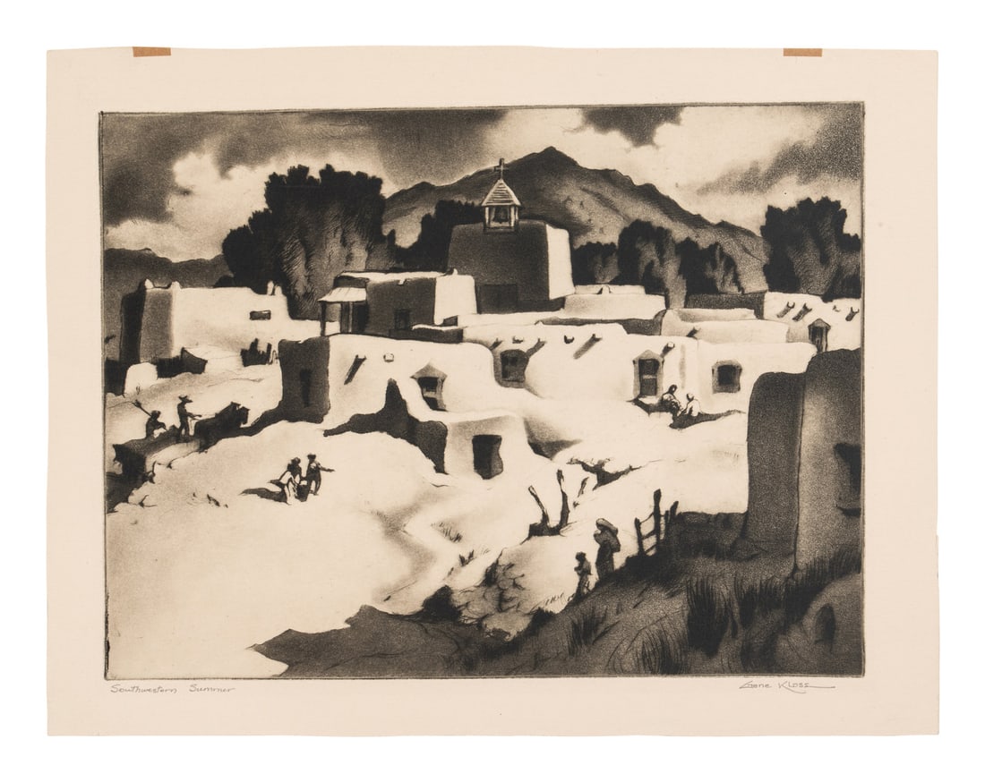 Gene Kloss (American, 1903-1996) Southwestern Summer, 1945 (1 of 4)