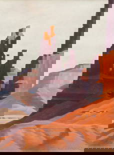 Ed Mell (American, b. 1942) Red Rocks: Ed Mell (American, b. 1942) Red Rocks pastel on paper signed Ed Mell (lower right) 22 x 16 inches Property from a Private Collection, Houston, Texas