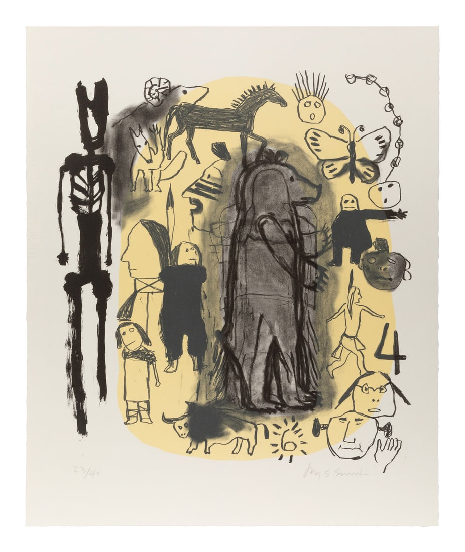 Jaune Quick-To-See Smith (Confederated Salish/Kootenai, b. 1940) Sticky Mouth, edition 23/40, 1997 (1 of 4)