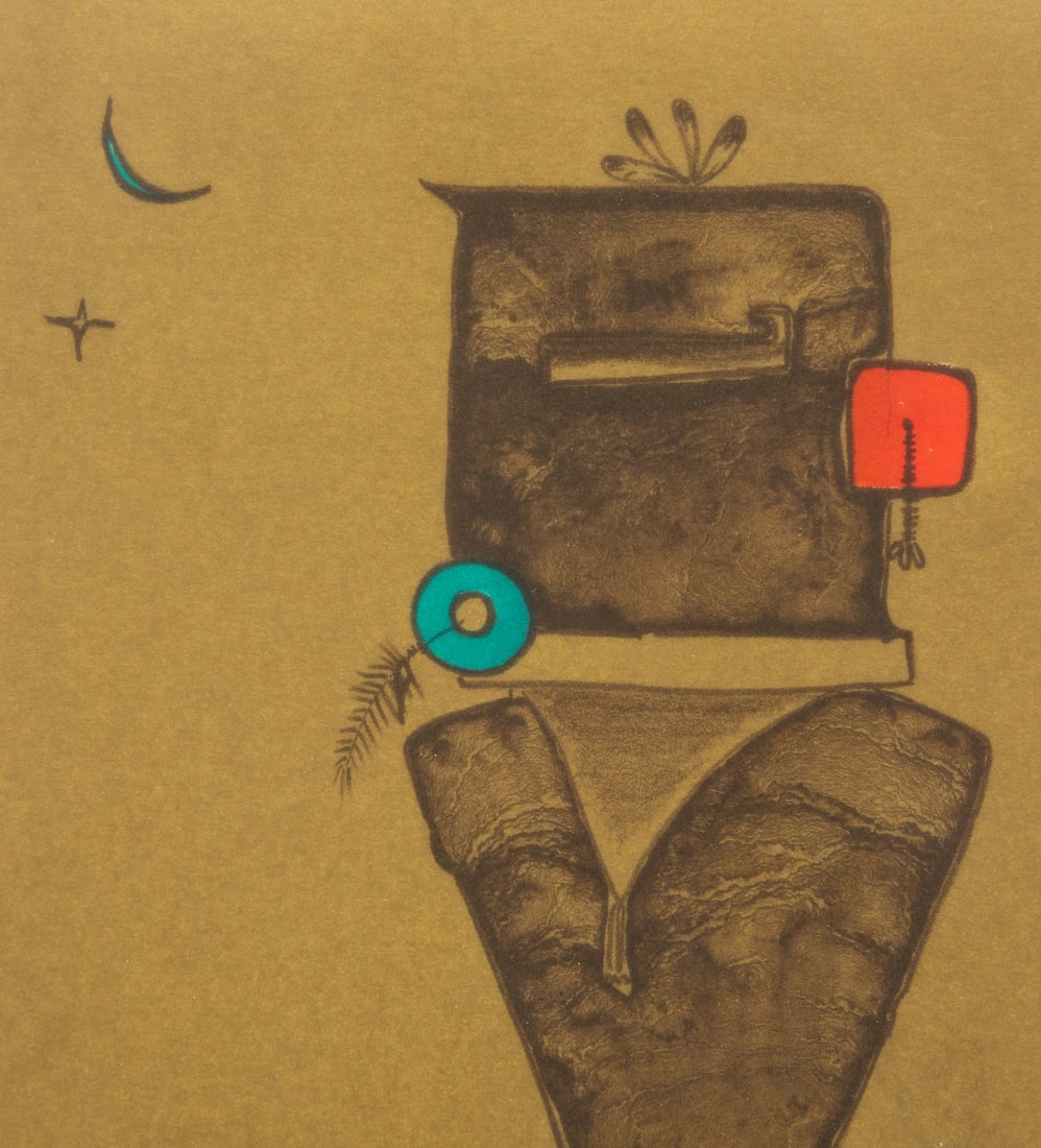 Charles Loloma (Hopi, 1921-1991) Single Loloma Cloud, edition 39/75 (1 of 4)