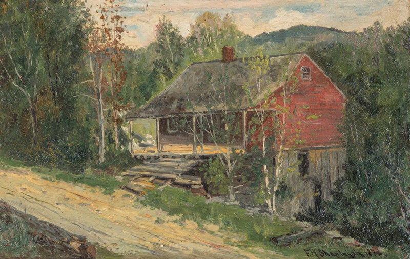 Frank Henry Shapleigh
(American, 1842-1906)
Old Cabin, New Hampshire, 1874 (1 of 6)