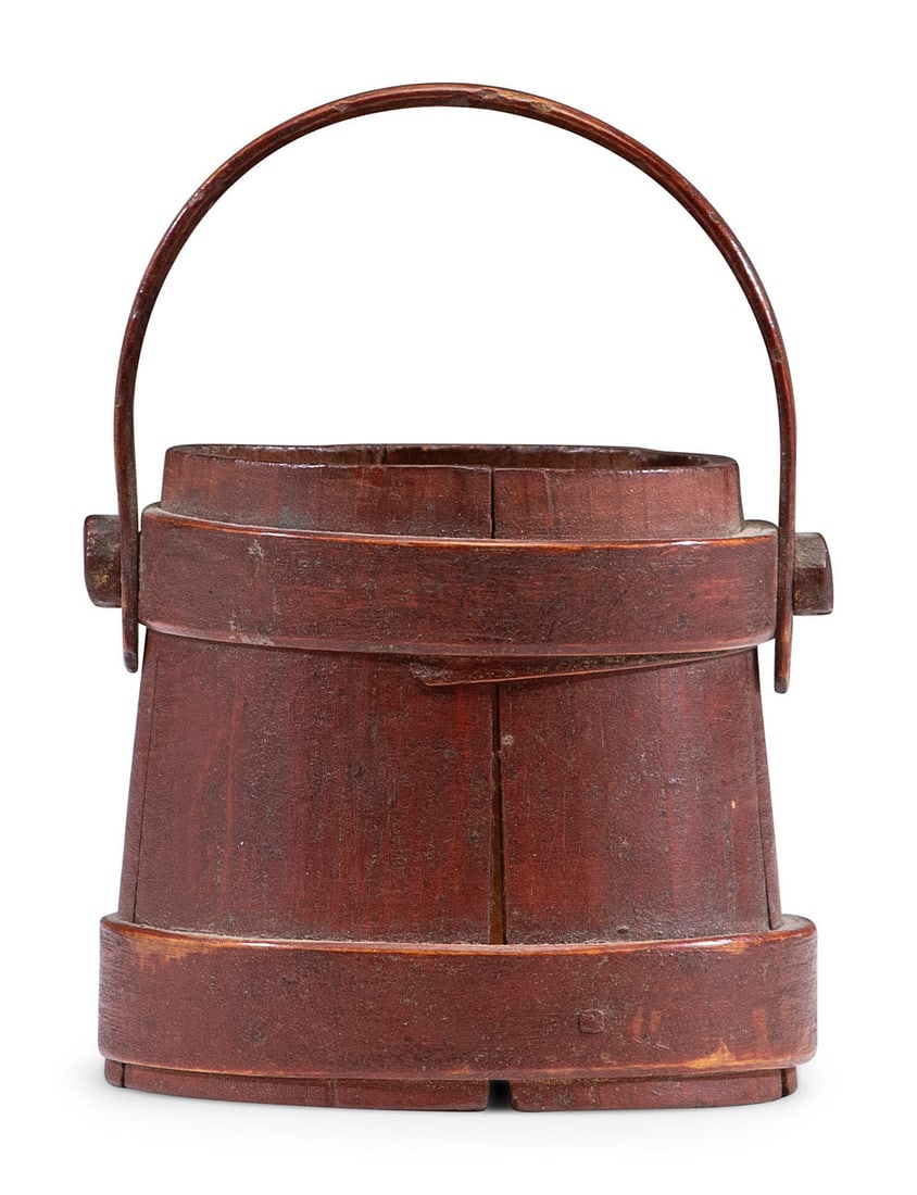 A Red Painted Miniature Firkin (1 of 6)