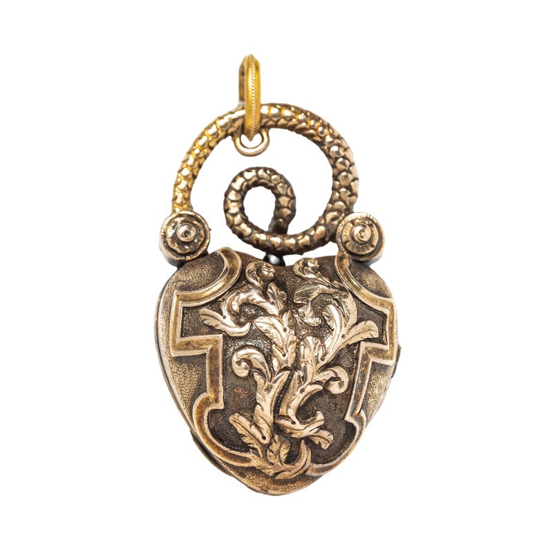 VICTORIAN, YELLOW GOLD LOCKET (1 of 3)
