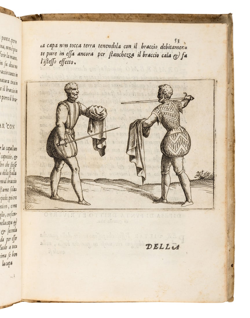 GRASSI, Giacomo di. Ragione di Adoprar sicuramente l'arme si da offesa. Venice, 1570. FIRST EDITION. (1 of 3)