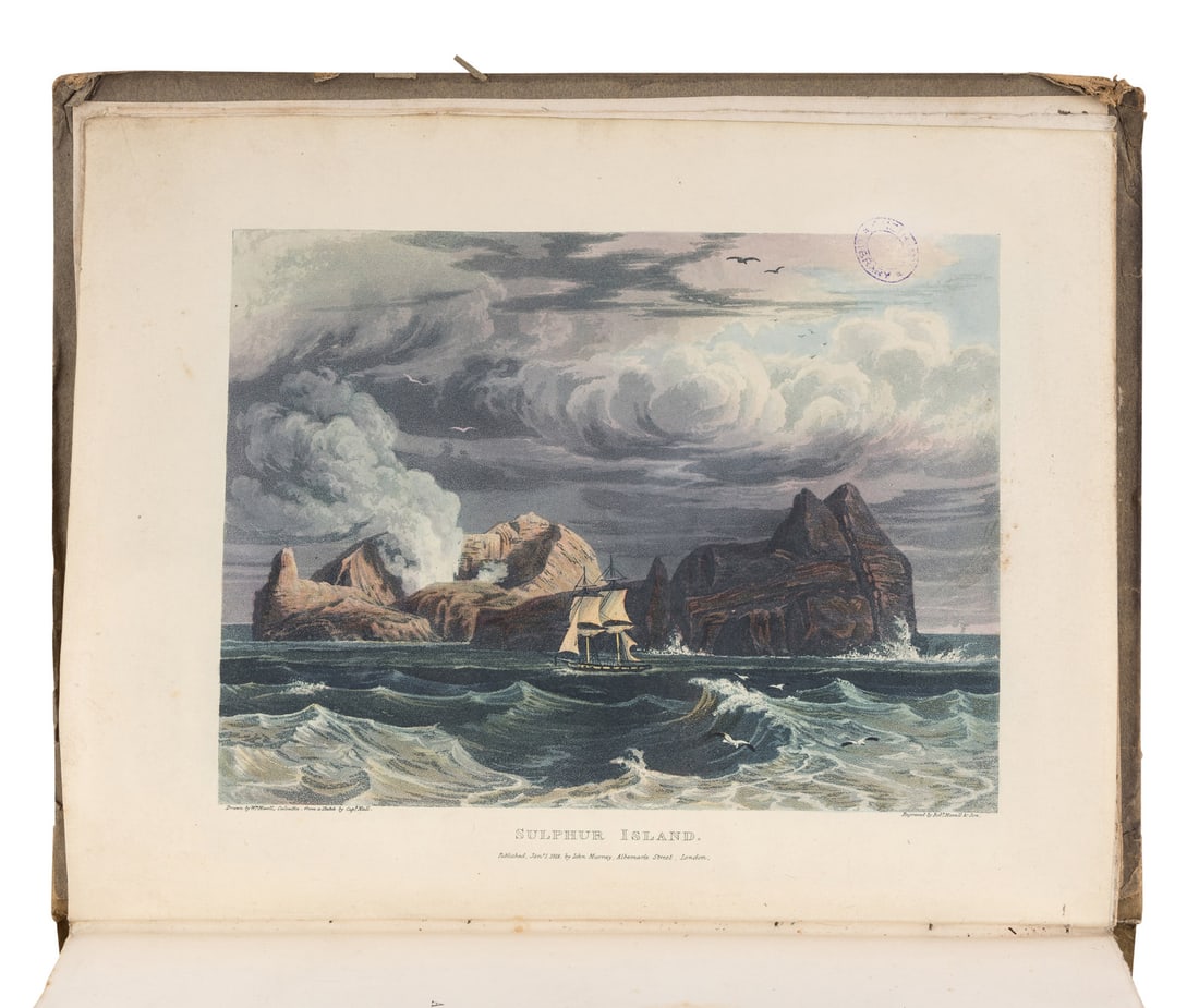 HALL, Basil, Captain. Account of a Voyage of Discovery to the West Coast of Corea, and the Great: HALL, Basil, Captain (1788-1844). Account of a Voyage of Discovery to the West Coast of Corea, and the Great Loo-Choo Island...London: John Murray, 1818. 4to (284 x 220 mm). Half-title; 8 aquatint pla