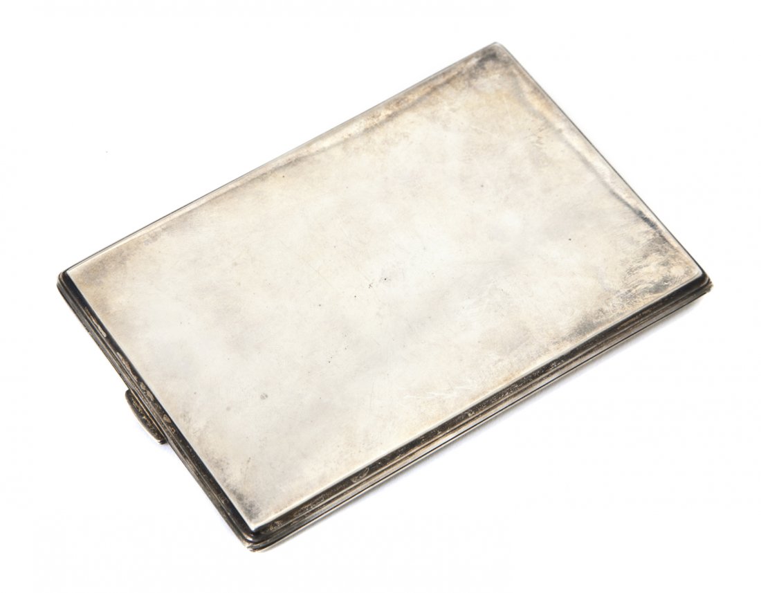 An American Sterling Silver Card Case, Reed & Bar: An American Sterling Silver Card Case, Reed & Barton, of rectangular form; approximate weight 5.03 ozt. Height 3 x width 4 1/2 inches. Property from the Estate of Mr. Ray Rockel, Chicago, Illinois