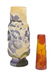 1378: A Galle Cameo Glass Vase, Height of first 7 1/2 i