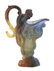 1379: A Daum Pate de Verre Glass Ewer, Height 12 inches