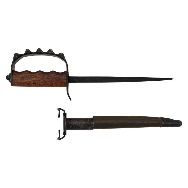 U.S. Model 1917 Trench Knife with Scabbard by American Cutlery Company (1 of 5)