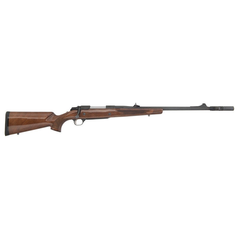 * Browning A-Bolt Medallion Model II Rifle: * Browning A-Bolt Medallion Model II Rifle .375 H&H. 22" barrel length. SN: 25395MW351. Blued metal finish. Walnut stock has rosewood forend and grip caps, along with checkering to semi pisto