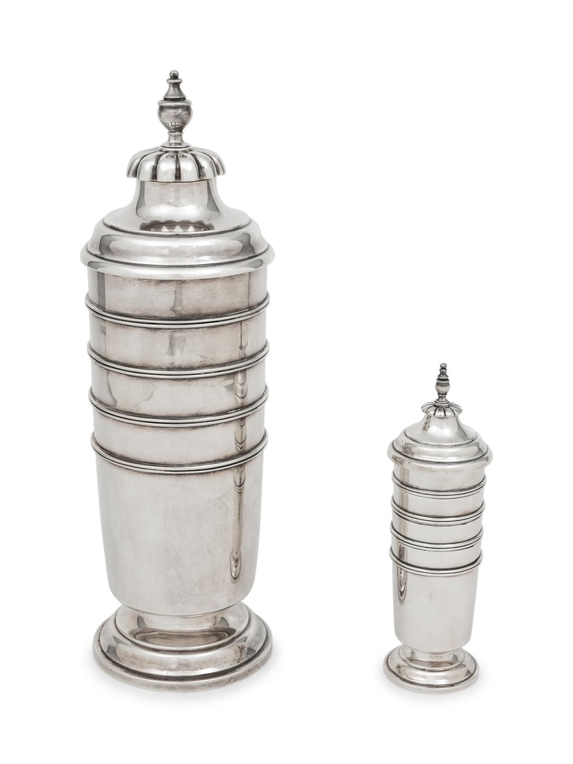 An American Silver Cocktail Shaker Set (1 of 3)