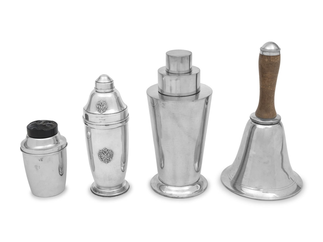 A Group of Four Cocktail Shakers (1 of 5)