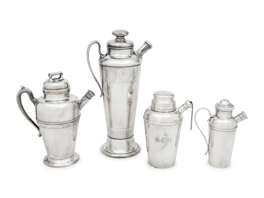 A Group of Four Cocktail Shakers (1 of 4)