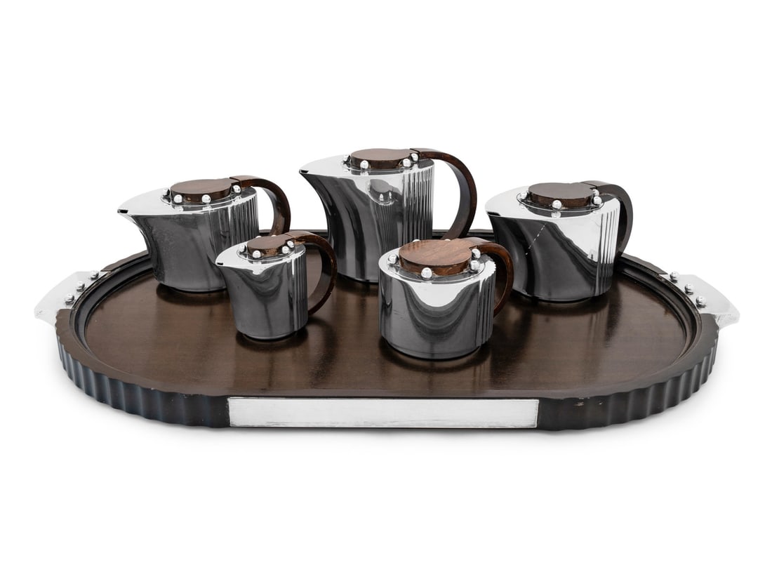 A Puiforcat Silver-Plate Six-Piece Tea and Coffee Service (1 of 6)