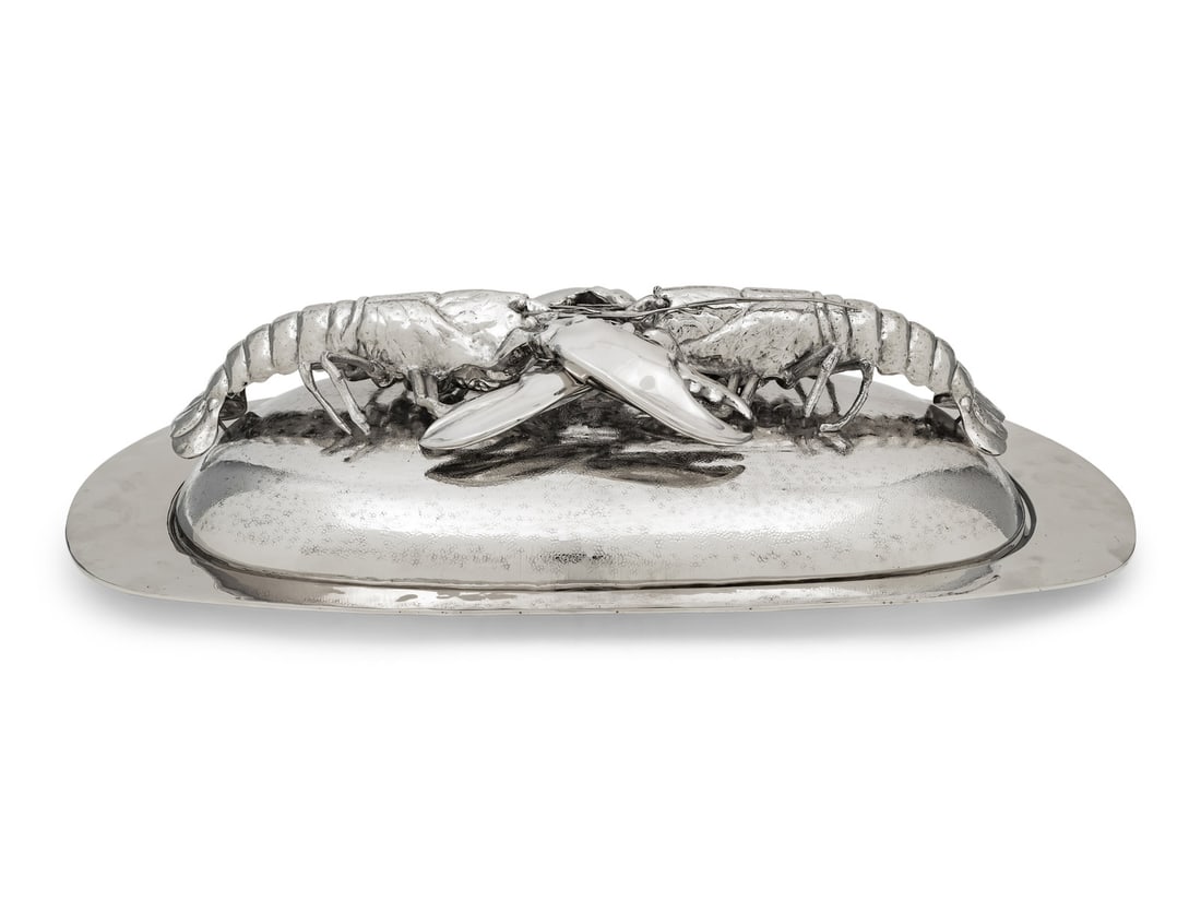 An Italian Silver-Plate Lobster Platter and Cover (1 of 5)