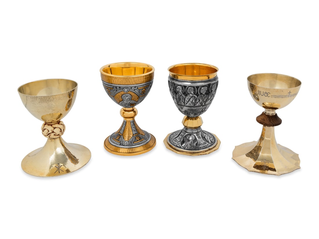 Two Silver Communion Chalices (1 of 10)