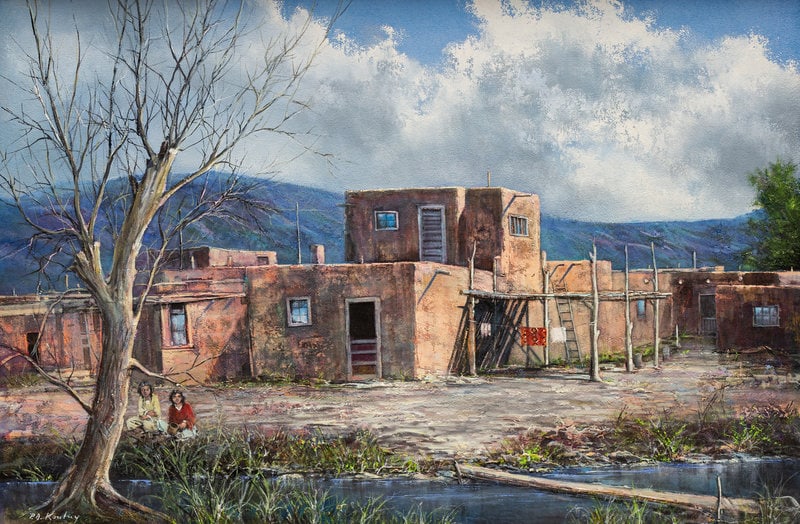 Pawel Kontny
(Polish/American, 1923-2002)
Taos Pueblo, NM, 1986 (1 of 5)