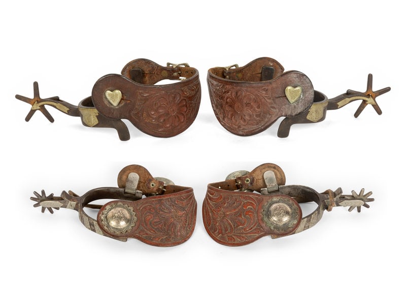 Kelly Brothers Steer Head Spurs and Crokett Spurs (1 of 9)