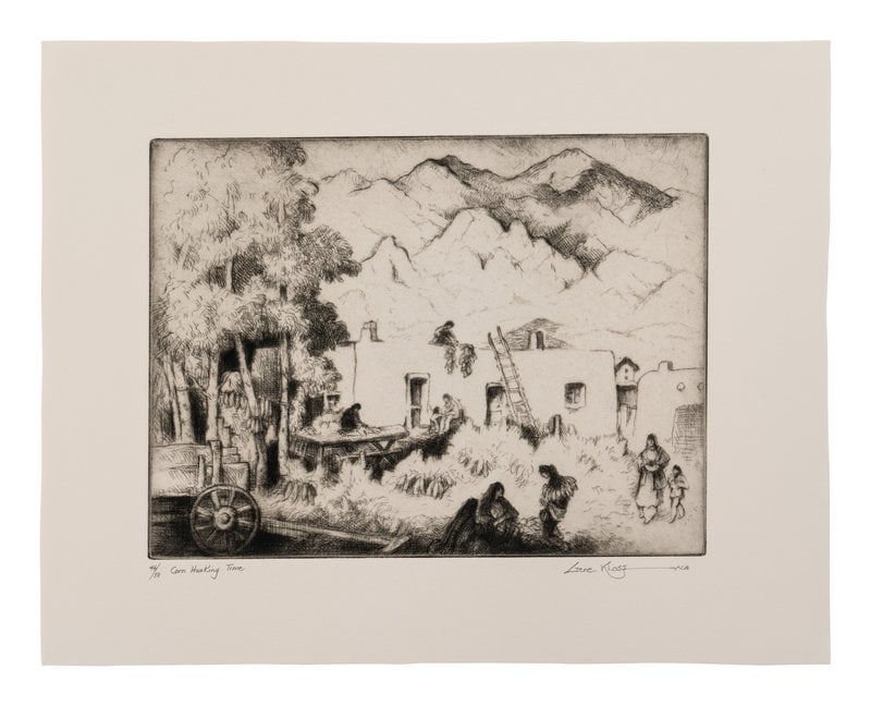 Gene Kloss
(American, 1903–1996)
Corn Husking Time, edition 46/50 (1 of 5)